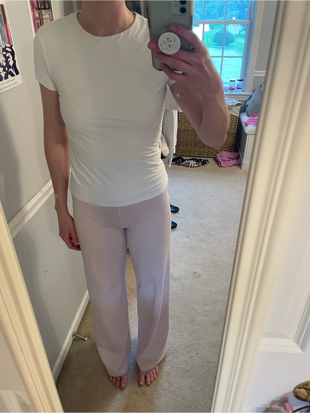 White Abercrombie slim fit tee